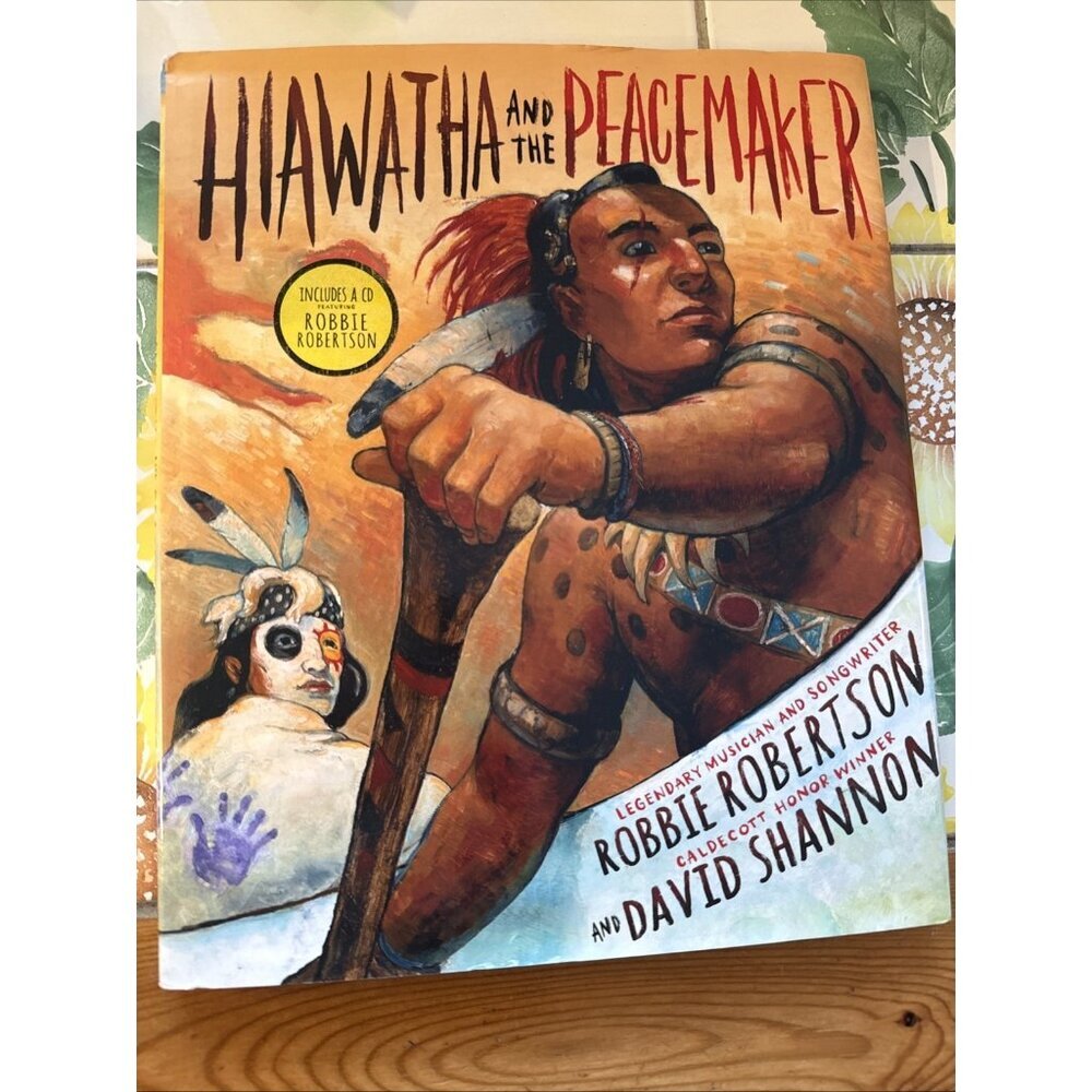 Hiawatha and the Peacemaker - CD Hardcover Robbie Robertson The Band Mohawk
